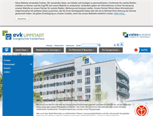 Tablet Screenshot of ev-krankenhaus.de